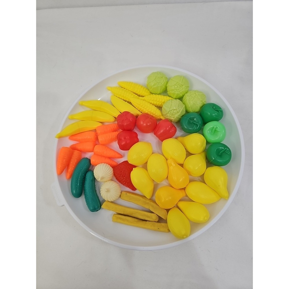 45 Plastic Food Items -Fruits And Vegetables - Including French Fries.‎ [SET 1]